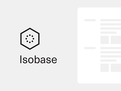 Isobase Logo css design system framework html internal tooling js proof of concept react starter kit