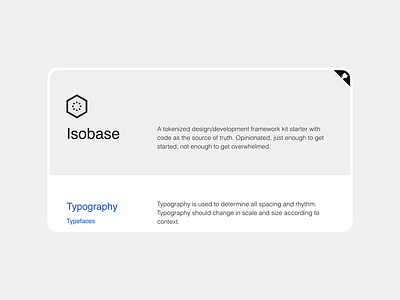 Isobase Proof of Concept css design system design tokens framework html js proof of concept sketch starter kit style guide