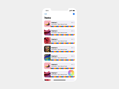 hueu iOS interaction prototype app color ios ios app design product design swiftui ui ux