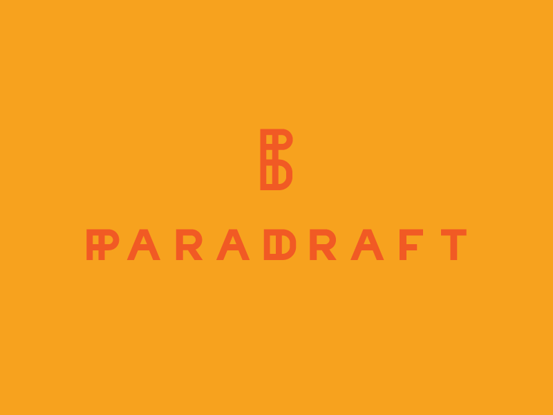 Paradraft Concept branding draft logo logotype paragraph