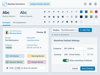 Reaction Commerce · Design System