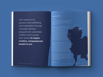 The Freedom Story Annual Impact Report annual report annual report brochure brand brand design brand identity branding charity colorful custom design design agency illustration minimal nonprofit typography vector