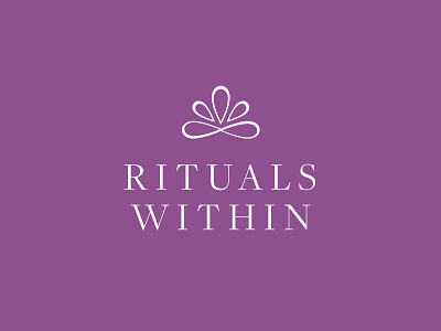 Rituals Within Logo Design brand brand identity branding branding design colorful design agency health logo logo design meditation minimal purple wellness