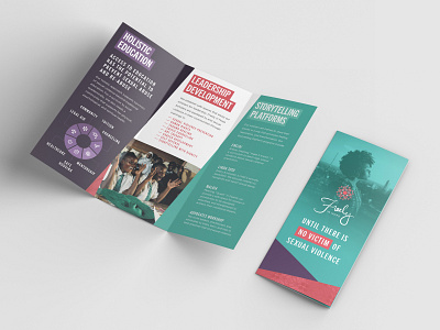 Freely In Hope Brochure Mockup 3fold brand identity branding brochure brochure design brochure mockup charity design agency non profit nonprofit three fold