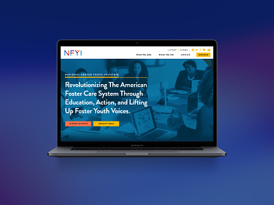 NFYI - Nonprofit Website Design branding colorful design agency foundation nonprofit nonprofit designn nonprofit web design portfolio web design agency