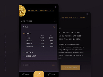 London Coin Mobile App app dashboard dark app dark background design design agency design app mobile mobile app mobile app design mobile app development