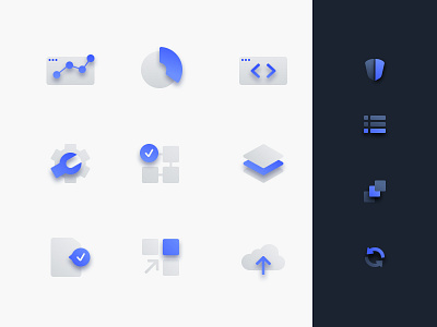 Icons for ProContext advertising management platform.