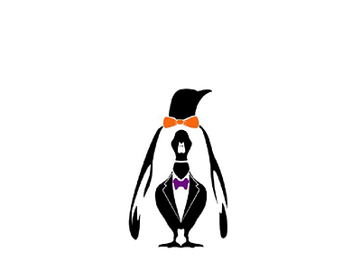 Tuxedo logo commission adobe illustrator black design digitalart flat logo logodesign vector