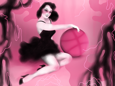 Dribbble pin-up