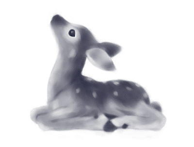 Small brushes dribbble fur graphic illustraion illustration art illustrator monochrome photoshop roe deer small