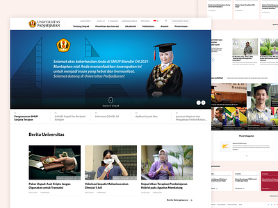 Universitas Padjadjaran (Unpad) - Landing Page app branding ui visual web design