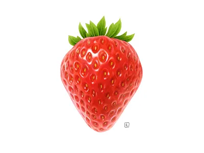 Strawberry advertising botanical dairy drawing fruit fruit illustration handmade illustration naturalistic packaging pencil plant