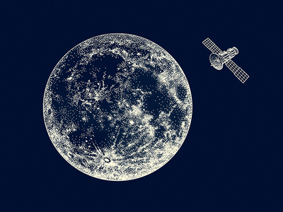 Astronomy x CANADA POST: Moon & Satellite