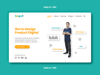 Daily UI #3 - Landing Page designer landingpage visualdesign webdesigner