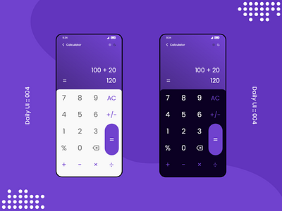 Daily UI #4 - Calculator