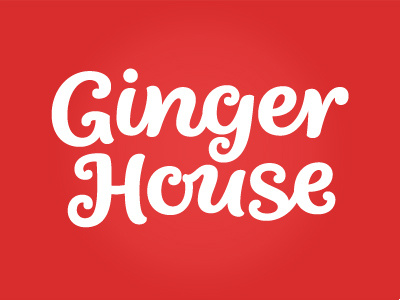 Ginger House branding lettering letters logo logotype type typography