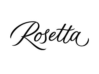 Rosetta lettering letters logo logotype type typography
