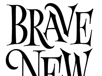 Brave Dribble lettering letters type typography