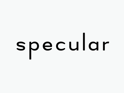 Specular lettering letters logo logotype type typography