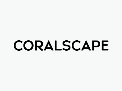 Coralscape lettering letters logo logotype type typography
