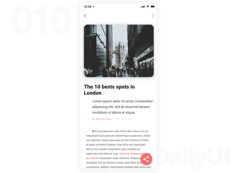 DailyUI 010 - Social Share Button 100 day challenge 100 day ui challenge app app icon button button animation daily 100 challenge share share button social media ui user experience user interface