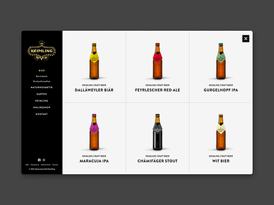 E-Commerce Website Design beer beer shop beerwebsite branding brewery dark e commerce home page interface landing page minimal modern onlineshop product sale store website