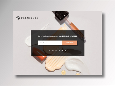 Dermstore Subscription UI branding design logo minimal subscription typography ui ux web website