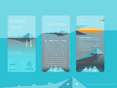 Kaunas Beast App concept app concept design ui