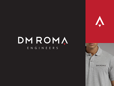 DM Roma Engineers Logo a icon branding engineer logo