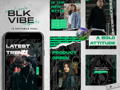 Blk Vibe - Urban Social Media Templates