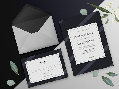 Elegant Dark Wedding Invitation elegant elegant design invitation invitation card photoshop postcard rsvp save the date template wedding wedding card wedding cards wedding invitation wedding invites