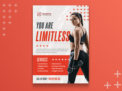 Gym and Fitness Flyer advertisement bodybuilding boxing commerce corporate corporate flyer fitness fitness flyer flyer flyer design flyer template gym gym flyer photoshop poster sports sports event sports flyer template weightlifting