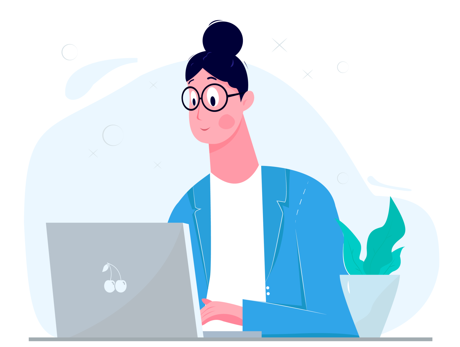 Office worker by Юля Головкова on Dribbble