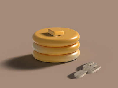 Pancakes. 3D illustration. 3d cartoon design illustatir 3d illustration pancakes pancakes 3d vector