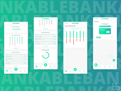 Bank Account / Finances App Design app bank bank account bank app card concept dashboard design figma ux ui