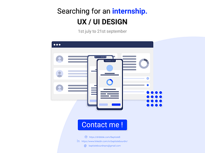 Searching For An Internship contact figma hire hire me internship job job application student ux ui willdesignforfood