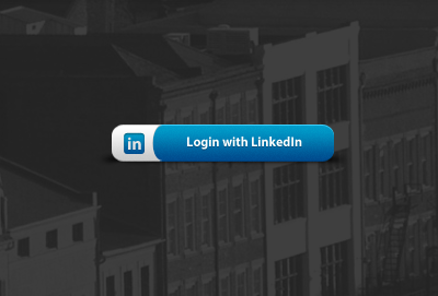 LinkedIn button login social media