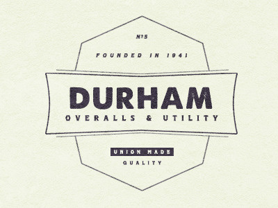 Durham Overalls & Utility 1940 made quality union utility
