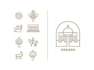 Ankara Icon Set ankara design icon set icons illustration vector