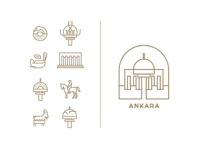 Ankara Icon Set ankara design icon set icons illustration vector