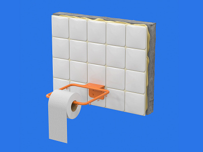Bahtroom Quarantine Vibes 🏀 3d basketball c4d color design hoop illustration stayhome