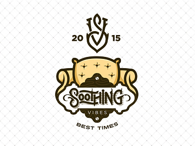 Soothing Vibes Logo illustration logotype typography