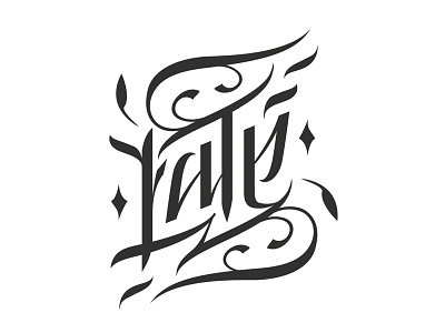 Late At Night.. calligraphy illustration lettering typography