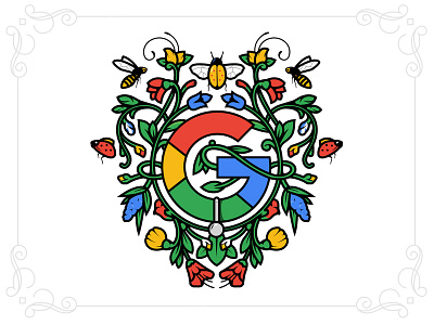 Google - My Super G google mysuperg nature ornament typography
