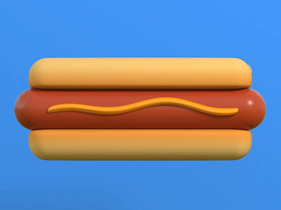 Hot Burg 3d animation c4d food food and beverage illustration