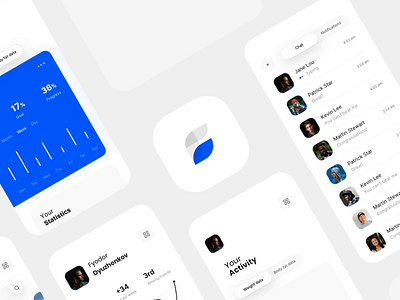 Fitness application "Como" animation app branding design fit flat graphic design illustration minimal motion graphics ui ux
