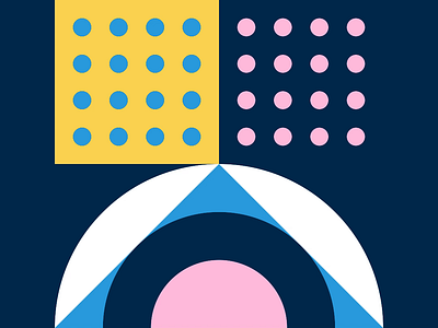 Inspirational: Number 7 abstract animation art blue circle color composition design graphic illustration logo motion motion art motion design pink primitive shape square white yellow