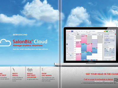 SalonBiz Cloud Ad design