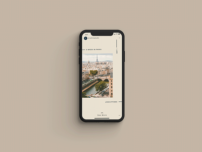 Le Marais Template instagram iphone x layout social media