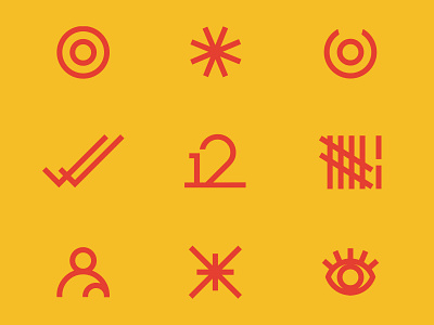 12Co Icon Set design icon design icon set iconography icons iconset nashville red vector yellow